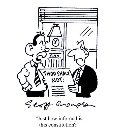 'Just how informal is this constitution?'