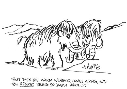 'But then the warm weather comes along, and you regret being so damn woolly.'