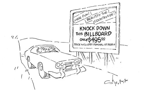 Knock Down - This Billboard only $495.