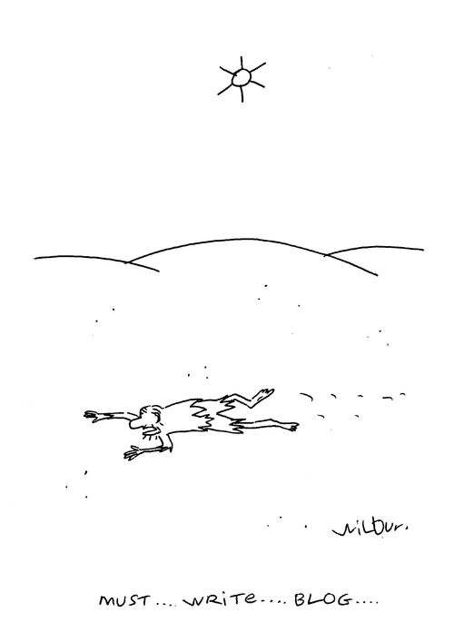 'Must...write...blog...'