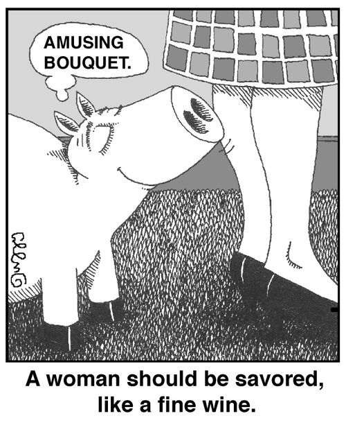 A woman should be savored, like a fine wine.