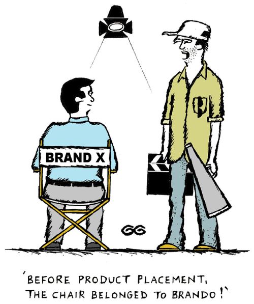 'Before product placement, the chair belonged to Brando!'