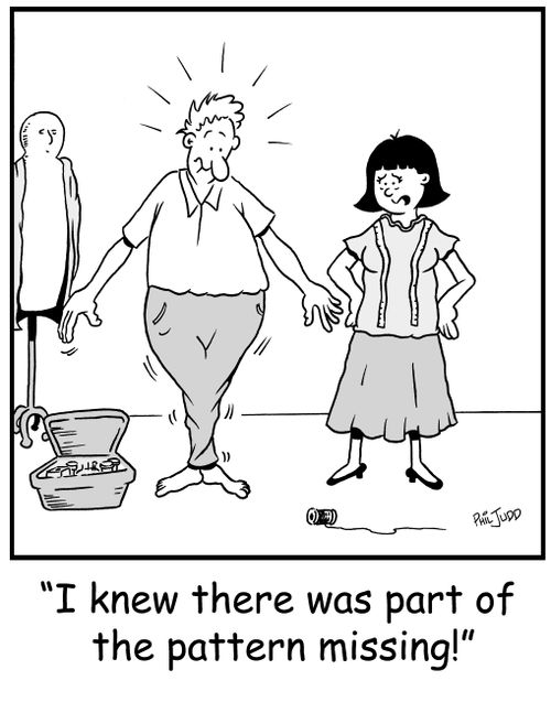 'I knew there was part of the pattern missing!'