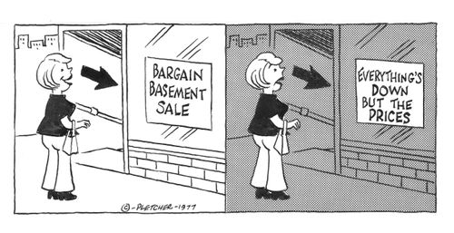 Bargain basement sale...