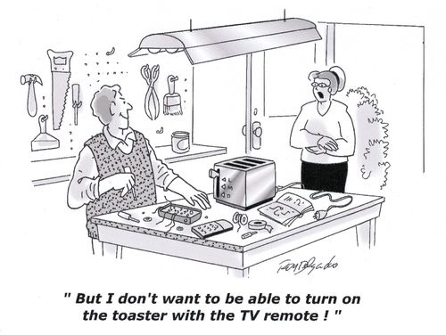 'But I don't want to be able to turn on the toaster with the TV remote!'