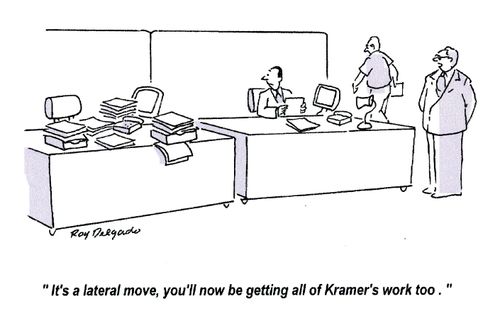 'It's a lateral move, you'll now be getting all of Kramer's work too.'