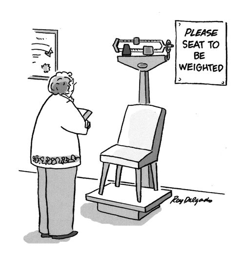 Please seat to be weighted.