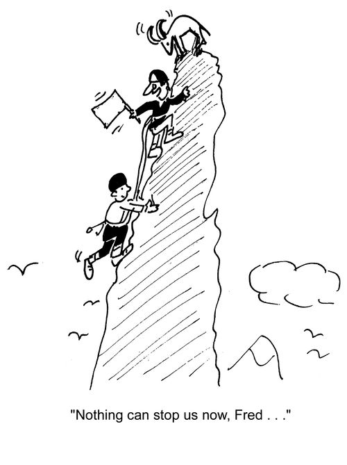 'Nothing can stop us now, Fred...'