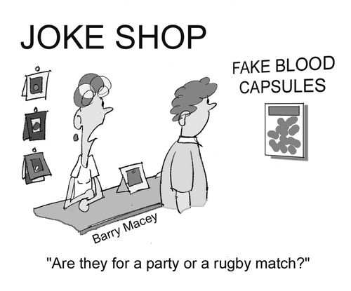 'Are they for a party or a rugby match?'