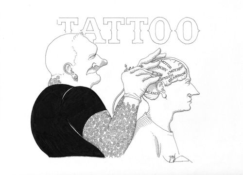 Tattoo - brain diagram