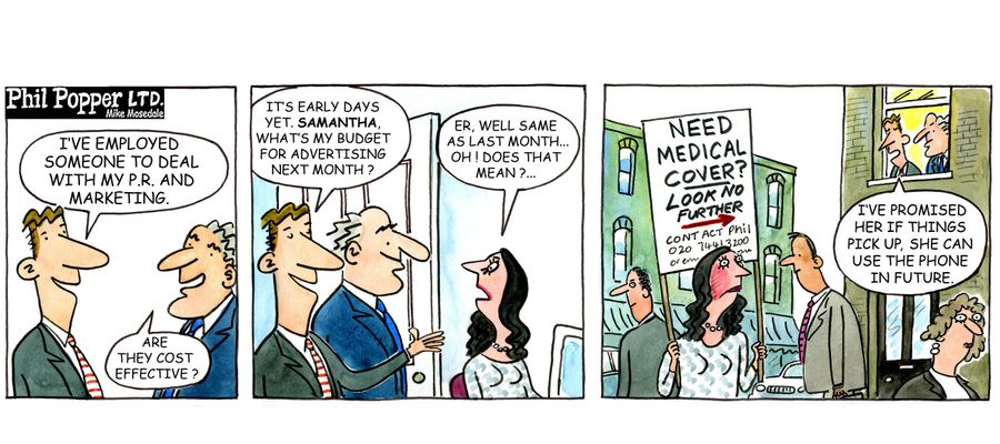 P.R and marketing on the cheap for insurance salesman.