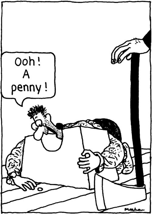 'Ooh! A penny!'