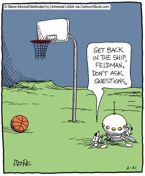 'Get back in the ship, Feldman. Don't ask questions.'