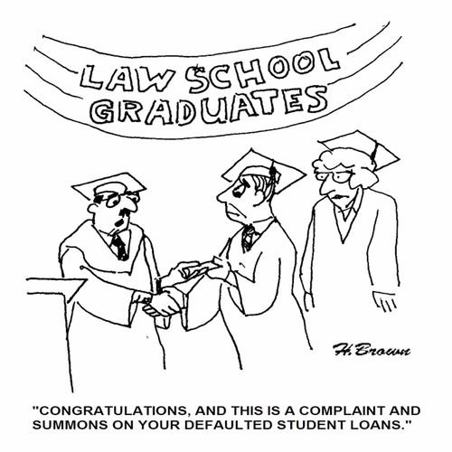 'Congratulations, and this is a complaint and summons on your defaulted student loans.'