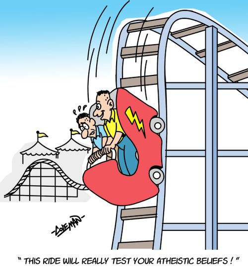 'This ride will really test your atheistic beliefs.'