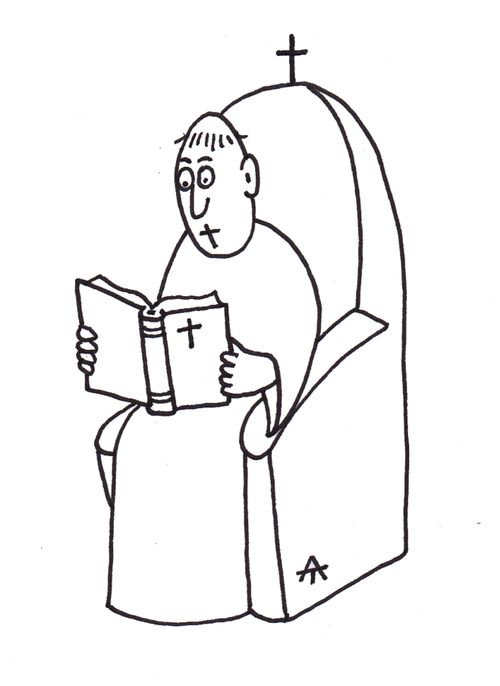 A monk's vow of silence.