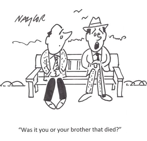 'Was it you or your brother that died?'