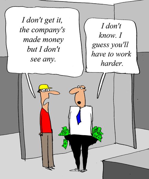 'I don't get it, the company's made money, but I don't see any.'