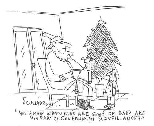 'You know when kids are good or bad? Are you part of government surveillance?'