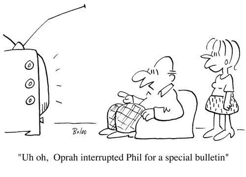 Oh oh, Oprah interrupted Phil for a special bulletin!