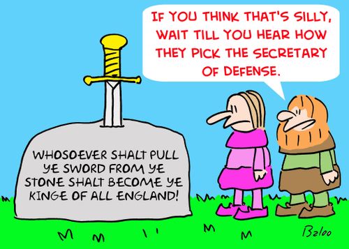 'If you think that's silly, wait till you hear how they pick the Secretary of Defense.'