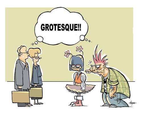 'Grotesque!'