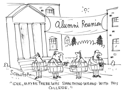 'Gee, maybe there was something wrong with this college.'