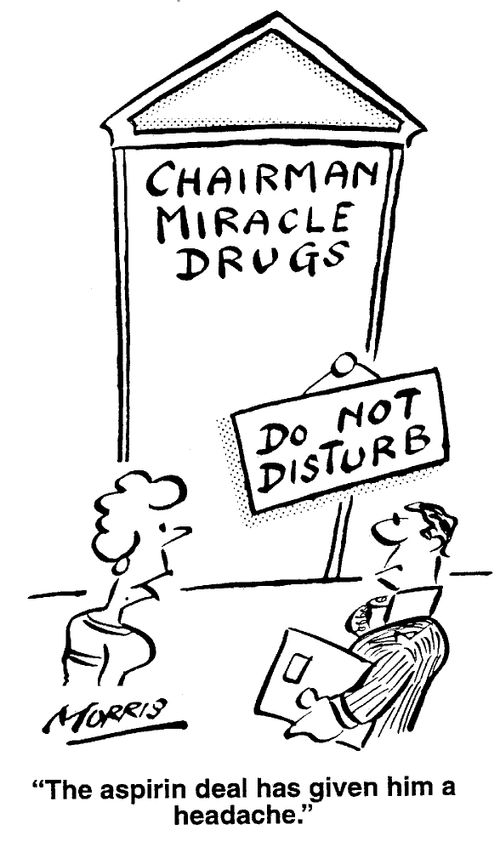 The aspirin deal has given him a headache.