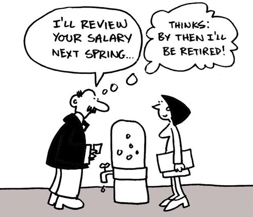 I'll review your salary next spring...