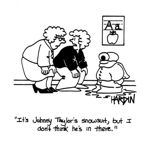 'It's Johnny Taylor's snowsuit, but I don't think he's in there.'
