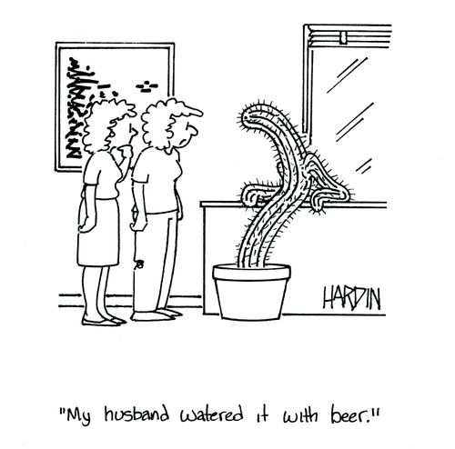 'My husband watered it with beer.'