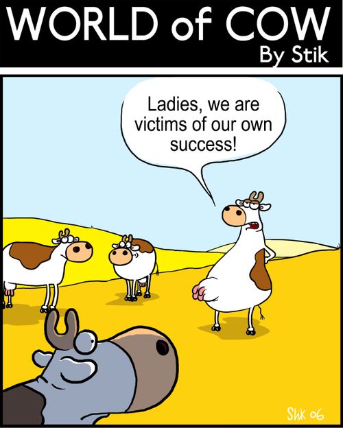 Ladies, we are victims of our own success!