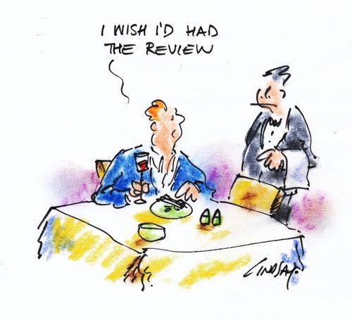 I wish I'd had the review.