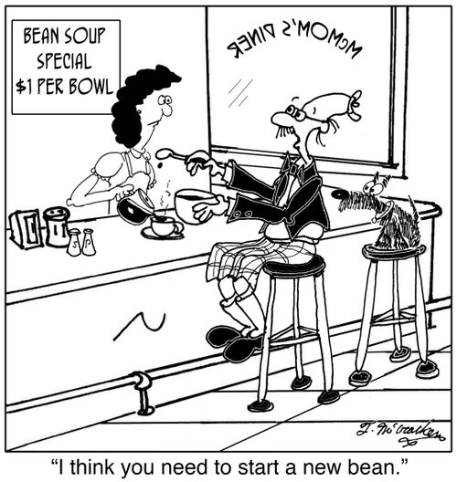 'I think you need to start a new bean.'