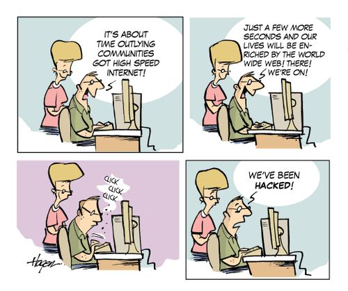 'It's about time outlying communities got high speed internet.'