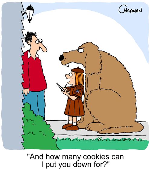 'And how many cookies can I put you down for?'