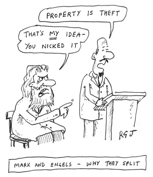 'Marx and Engels - why they split.'