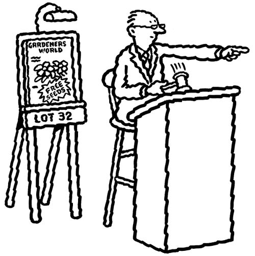 Free seeds from 'Gardener's World' being auctioned.
