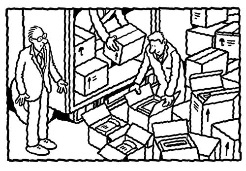 Delivery of office equipment.