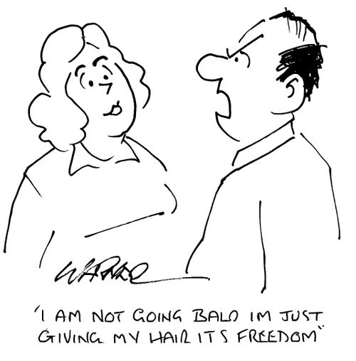 "I'm not going bald. I'm just giving my hair it's freedom.'