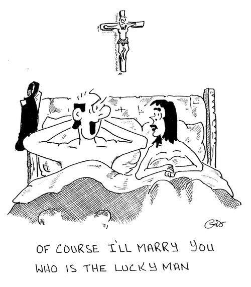 "Of course I'll marry you - who is the lucky man?"