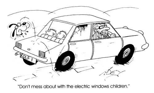 "Don't mess with the electronic windows."