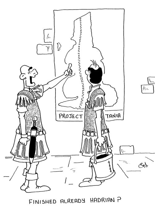 "Finshed already Hadrian?"