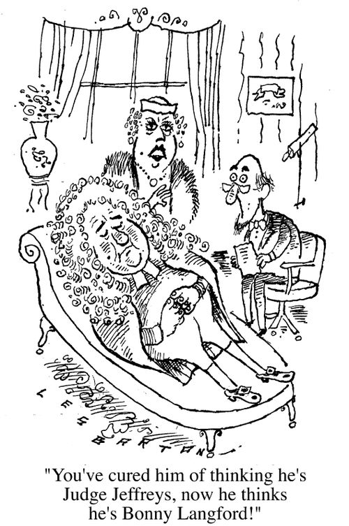 "Before he thought he was a judge, now he thinks he's Bonny Langford."