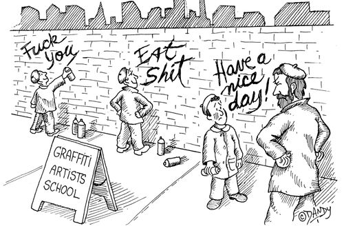 Graffiti artists school