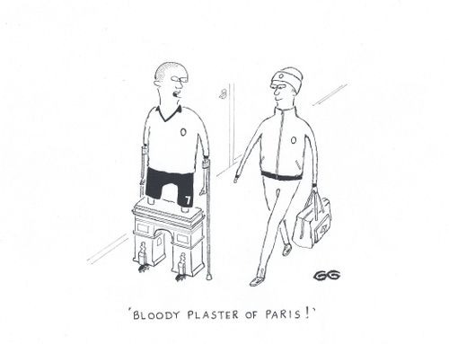 'Bloody plaster of Paris.'