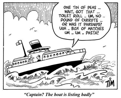'Captain? The boat is listing badly.'