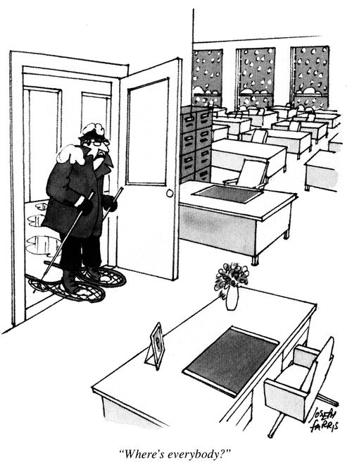 'Where's everybody?'