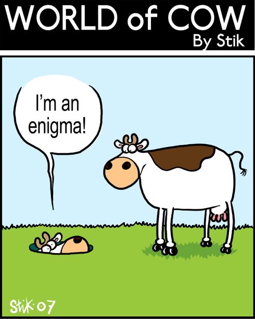 "I'm an enigma!"