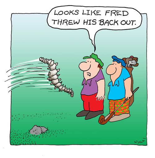 "Looks Like Fred Threw His Back Out."